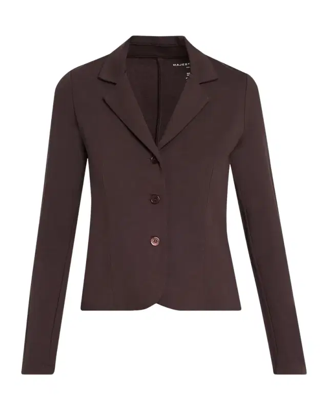 MAJESTIC FILATURES Single-Breasted French Terry Blazer