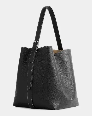 TOTEME Medium Belted Grain Leather Tote | Thumbnail 2