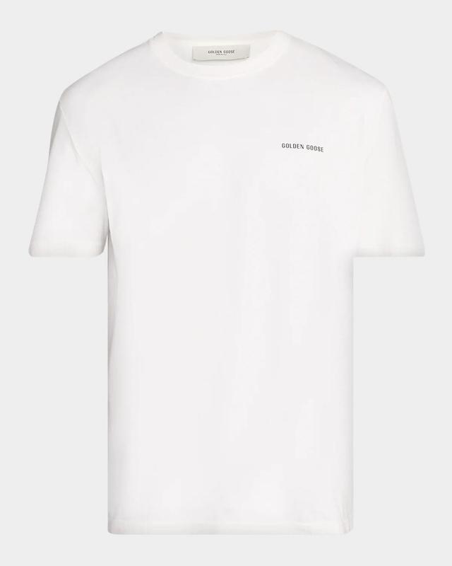 Golden Goose Men's Logo-Embroidered Crewneck T-Shirt