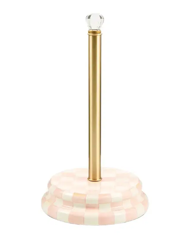 MacKenzie-Childs Rosy Check Paper Towel Holder
