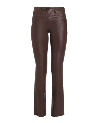 L'Agence Ruth High-Rise Coated Straight Raw Hem Jeans | Thumbnail 5 L'Agence Ruth High-Rise Coated Straight Raw Hem Jeans | Thumbnail 5