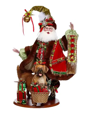 Mark Roberts Santa's Best Friend Collectible Christmas Figure | Thumbnail 2