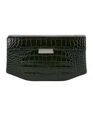 TOTEME Clip Croc-Embossed Leather Shoulder Bag | Thumbnail 2 TOTEME Clip Croc-Embossed Leather Shoulder Bag | Thumbnail 2
