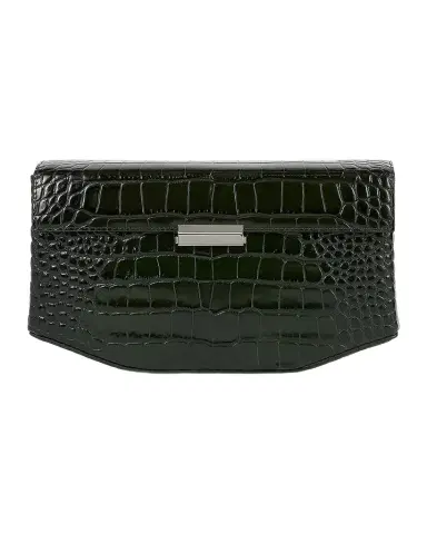 TOTEME Clip Croc-Embossed Leather Shoulder Bag | Thumbnail 1 TOTEME Clip Croc-Embossed Leather Shoulder Bag | Thumbnail 1