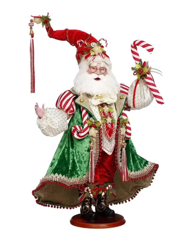 Mark Roberts Candy Cane & Cookie Santa Figure