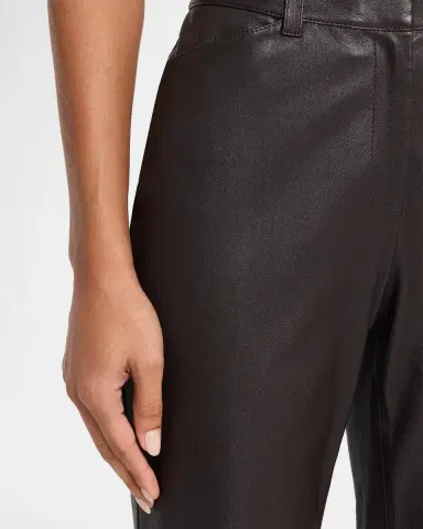 Lafayette 148 New York Bond Straight-Leg Leather Pants | Thumbnail 5