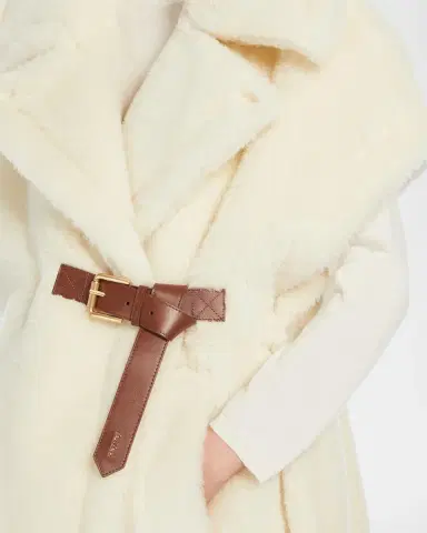Max Mara Alpaca and Wool Teddy Cape | Thumbnail 5