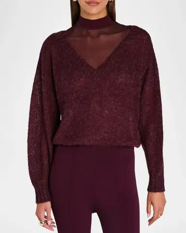 SEROYA Vada V-Neck Sweater | Thumbnail 4 SEROYA Vada V-Neck Sweater | Thumbnail 4