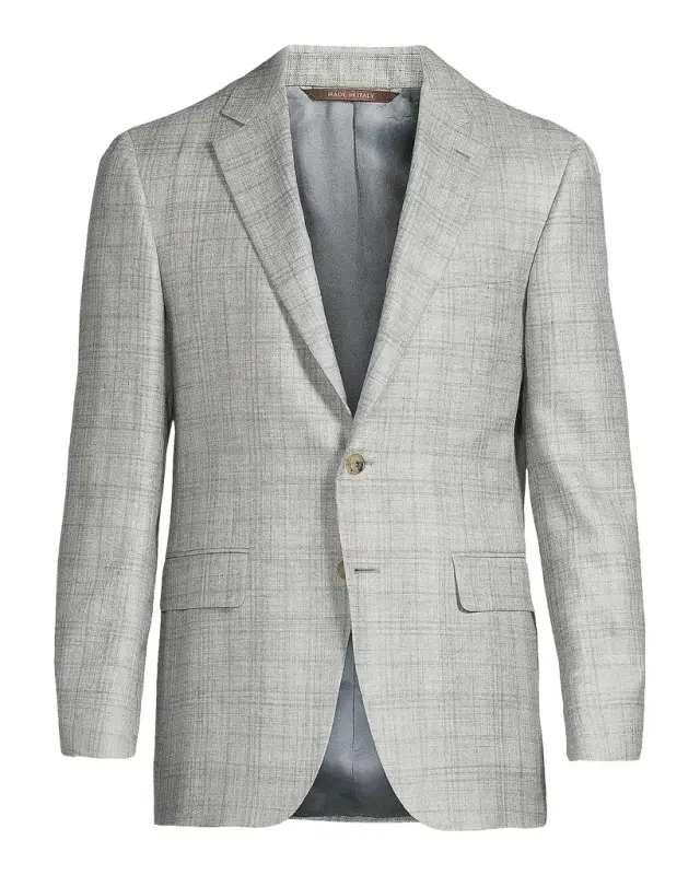 Canali Men's Wool Plaid Single-Breasted Sport Coat