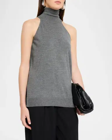 FFORME Devon Sleeveless Wool Knit Turtleneck Top | Thumbnail 4 FFORME Devon Sleeveless Wool Knit Turtleneck Top | Thumbnail 4