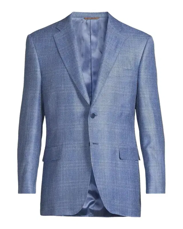 Canali Scratch Wool-Silk-Linen Sportcoat