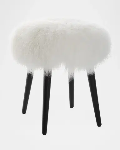 The Uttermost Co Wooly Shearling Accent Stool | Thumbnail 4 The Uttermost Co Wooly Shearling Accent Stool | Thumbnail 4
