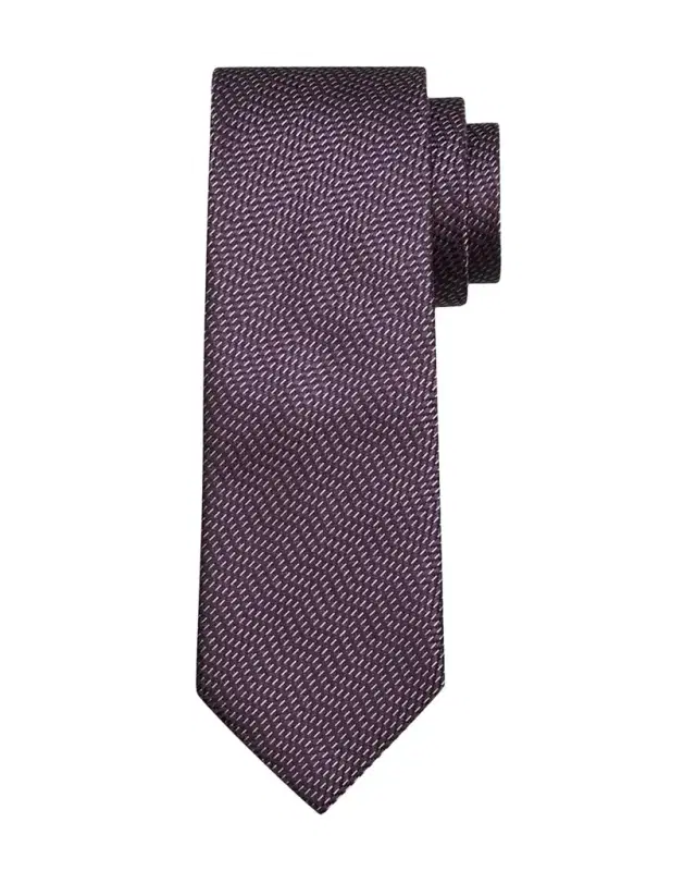 Brioni Men's Silk Micro-Jacquard Tie
