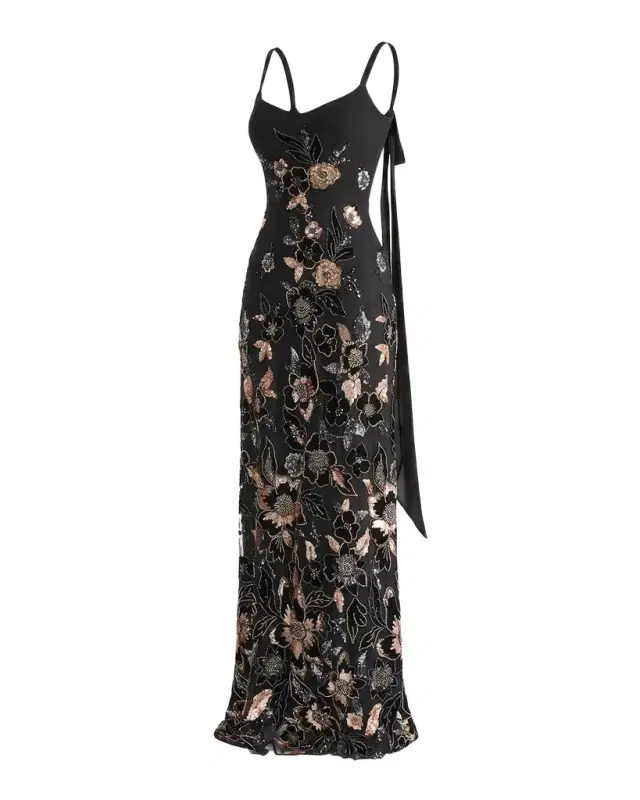 HELSI Dana Floral Beaded Column Gown
