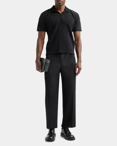 Homme Plissé Issey Miyake Pleated Knit Polo Shirt | Thumbnail 2 Homme Plissé Issey Miyake Pleated Knit Polo Shirt | Thumbnail 2