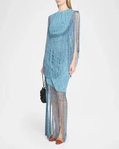 Ulla Johnson Nerine Floral Silk Fringe Dress | Thumbnail 4 Ulla Johnson Nerine Floral Silk Fringe Dress | Thumbnail 4