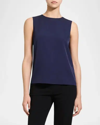 Theory Silk Straight Shell Top | Thumbnail 4