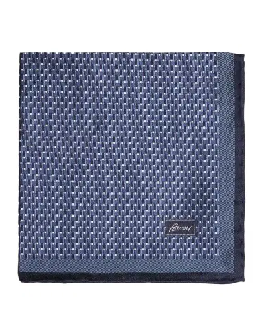 Brioni Geometric Silk Handkerchief | Thumbnail 1 Brioni Geometric Silk Handkerchief | Thumbnail 1