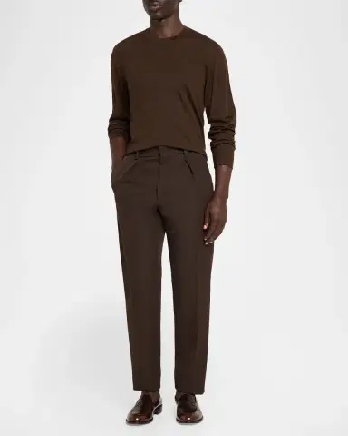 OFFICINE GÉNÉRALE Men's Wool Knit Crewneck Sweater | Thumbnail 2 OFFICINE GÉNÉRALE Men's Wool Knit Crewneck Sweater | Thumbnail 2