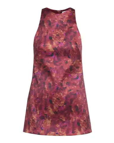 Brandon Maxwell Joelle Sleeveless Floral-Print Mini Dress | Thumbnail 1 Brandon Maxwell Joelle Sleeveless Floral-Print Mini Dress | Thumbnail 1