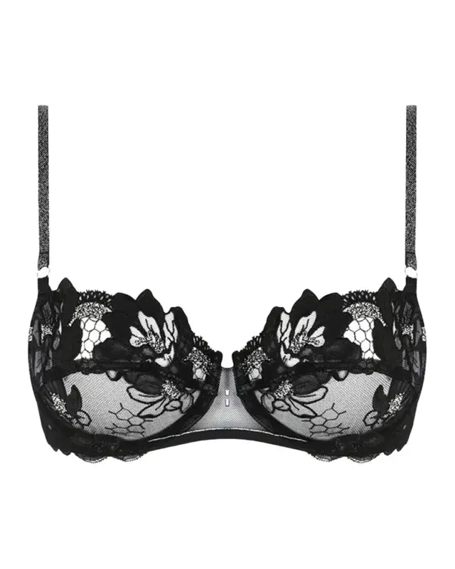 Cuir Sexy Couture Embroidered Demi Bra