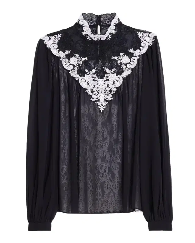 Kobi Halperin Teagan Lace-Embroidered Blouse