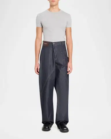 JW Anderson Turn-Up-Cuff Workwear Jeans | Thumbnail 2