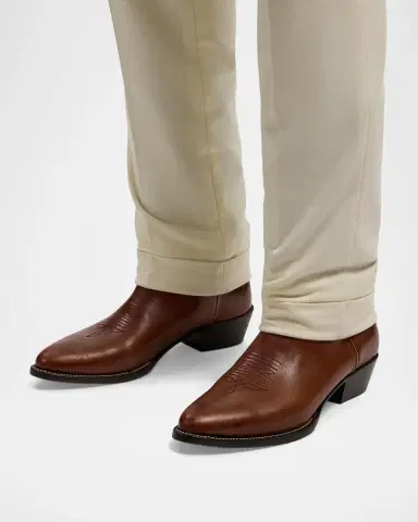 Ralph Lauren Men's Leather Western Boots | Thumbnail 2