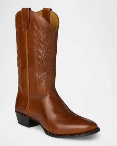 Ralph Lauren Men's Leather Western Boots | Thumbnail 6