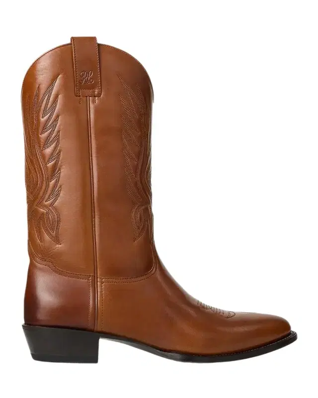 Ralph Lauren Men's Leather Western Boots