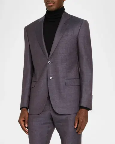 Emporio Armani Men's Notch Lapel Blazer | Thumbnail 4 Emporio Armani Men's Notch Lapel Blazer | Thumbnail 4