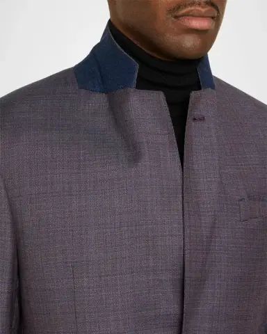 Emporio Armani Men's Notch Lapel Blazer | Thumbnail 8 Emporio Armani Men's Notch Lapel Blazer | Thumbnail 8