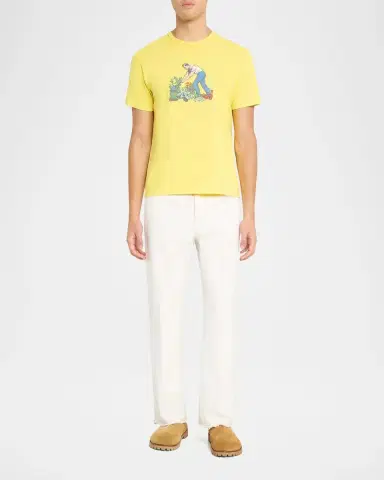 JW Anderson Men's Gardener Graphic Cotton T-Shirt | Thumbnail 2 JW Anderson Men's Gardener Graphic Cotton T-Shirt | Thumbnail 2