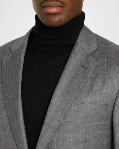 Emporio Armani Men's Checked Suit | Thumbnail 6 Emporio Armani Men's Checked Suit | Thumbnail 6
