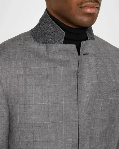 Emporio Armani Men's Checked Suit | Thumbnail 8 Emporio Armani Men's Checked Suit | Thumbnail 8