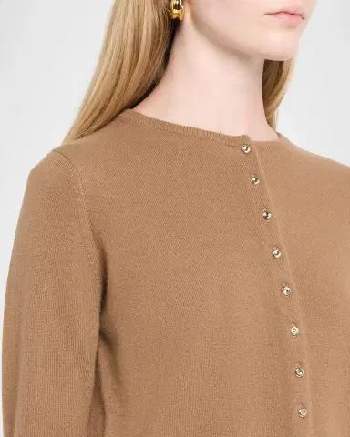Vince Metal Button Wool-Cashmere Cardigan | Thumbnail 5