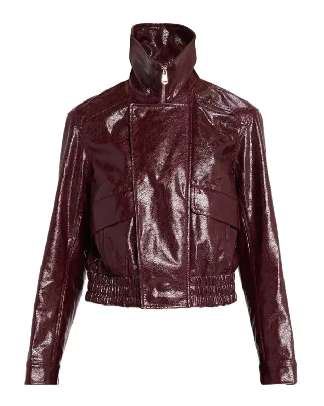 Cinq à Sept Tumbled Vegan Leather Jacket