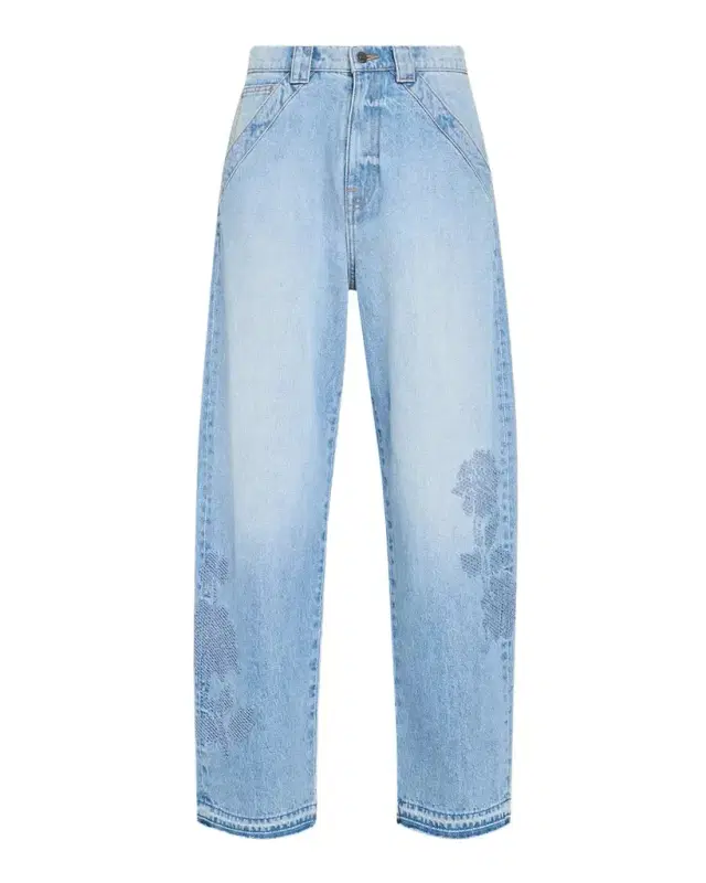 Johnny Was The Barrel Embroidered Denim Jeans