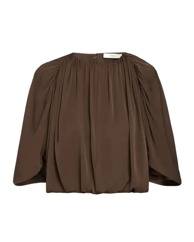 Gathered Cape Bubble Top