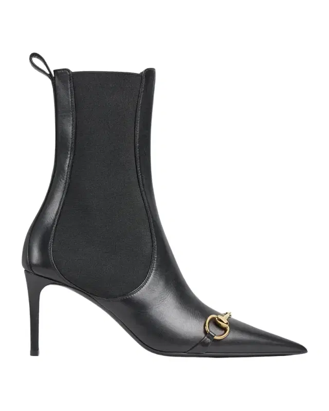Gucci Donna 80MM Leather Ankle Boots