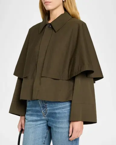 Frame The Paddock Cape Jacket | Thumbnail 4 Frame The Paddock Cape Jacket | Thumbnail 4