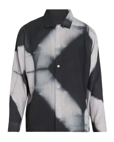 Issey Miyake Men's Abstract Print Button-Front Shirt | Thumbnail 1 Issey Miyake Men's Abstract Print Button-Front Shirt | Thumbnail 1