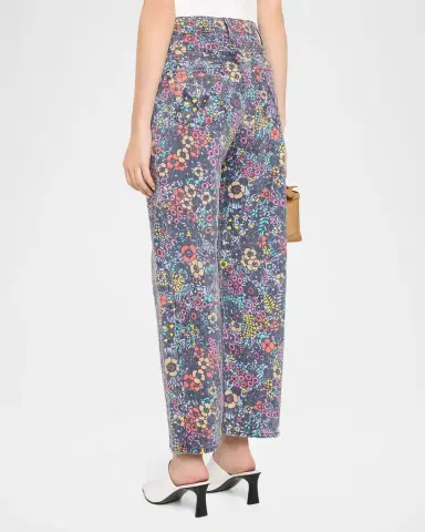 Mother The Patch Pocket Floral Wide-Leg Jeans | Thumbnail 3