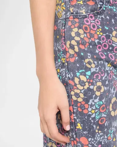 Mother The Patch Pocket Floral Wide-Leg Jeans | Thumbnail 5