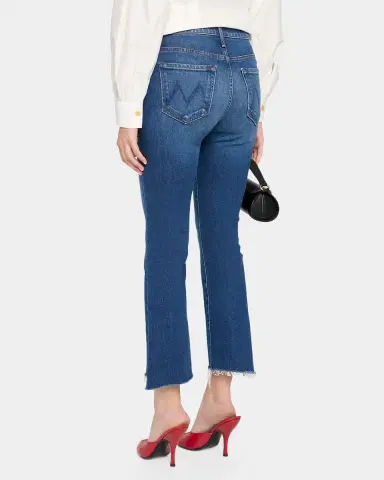 Mother The Insider Frayed Bootcut Ankle Jeans | Thumbnail 3