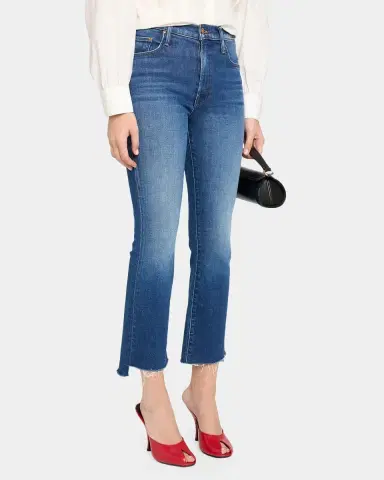 Mother The Insider Frayed Bootcut Ankle Jeans | Thumbnail 4
