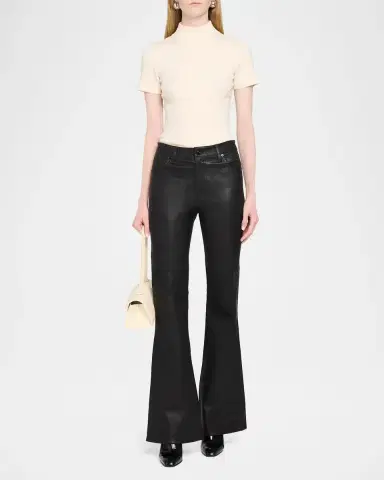 Frame Leather Flared Pants | Thumbnail 2 Frame Leather Flared Pants | Thumbnail 2