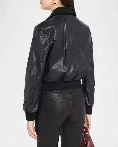 Frame Ace Leather Jacket | Thumbnail 3 Frame Ace Leather Jacket | Thumbnail 3