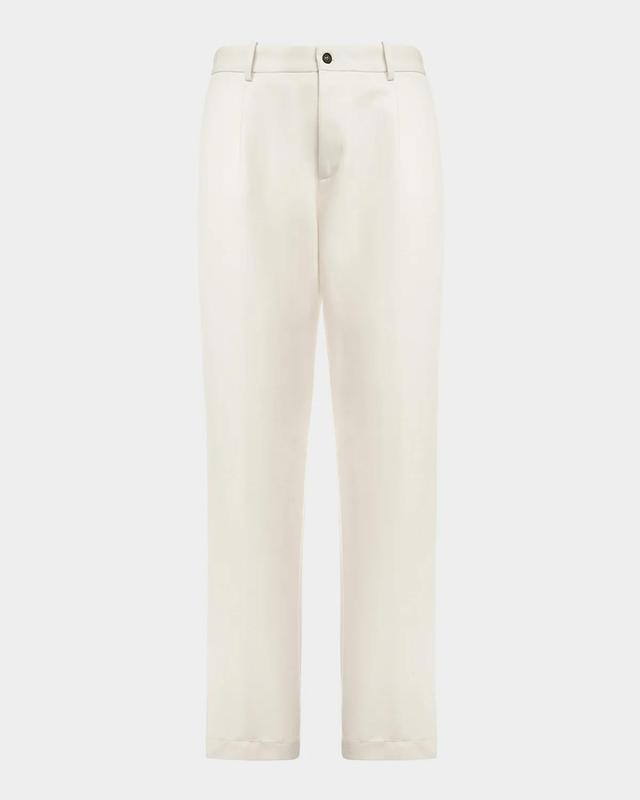 Malo Men's Straight-Leg Pleated Chino Pants