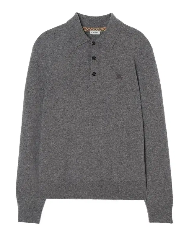 Burberry Men's Carson EKD Cashmere-Blend Polo Shirt